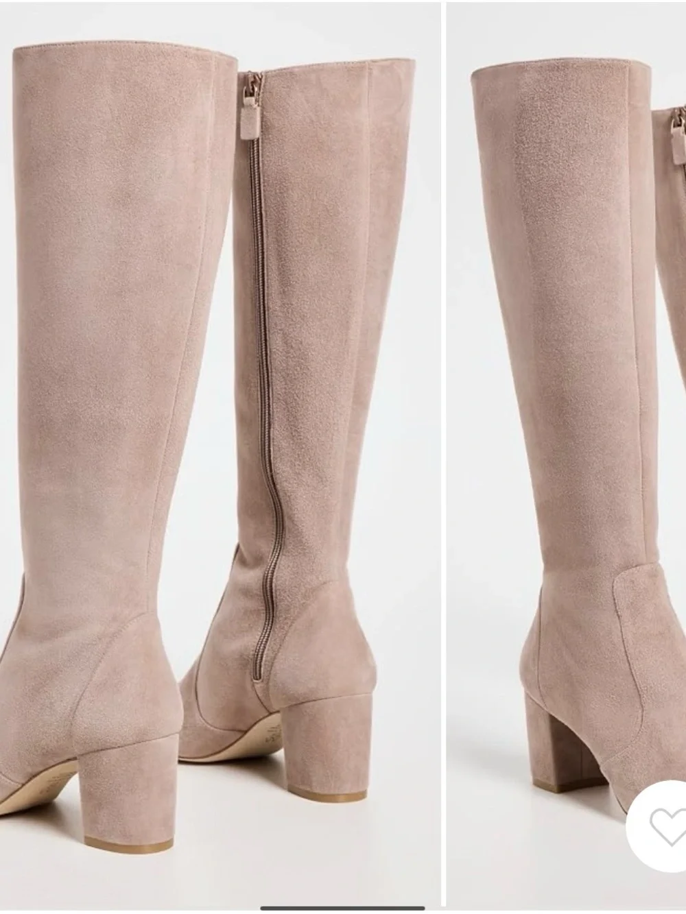 Yuliana Knee High Zip Boots 60 mm - Fawn (Stuart Weitzman)